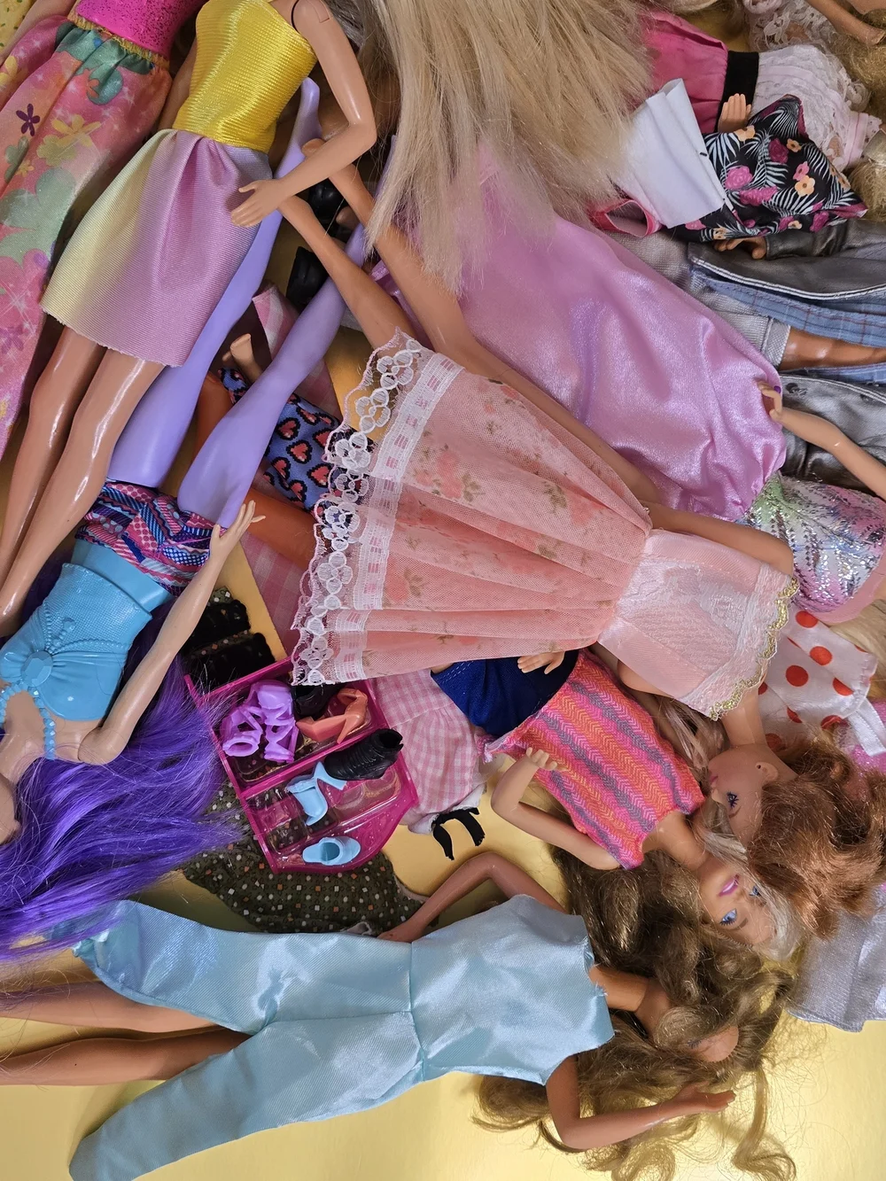 Assorted Lot Of Barbie, Ken & Fashion Dolls Mixed
